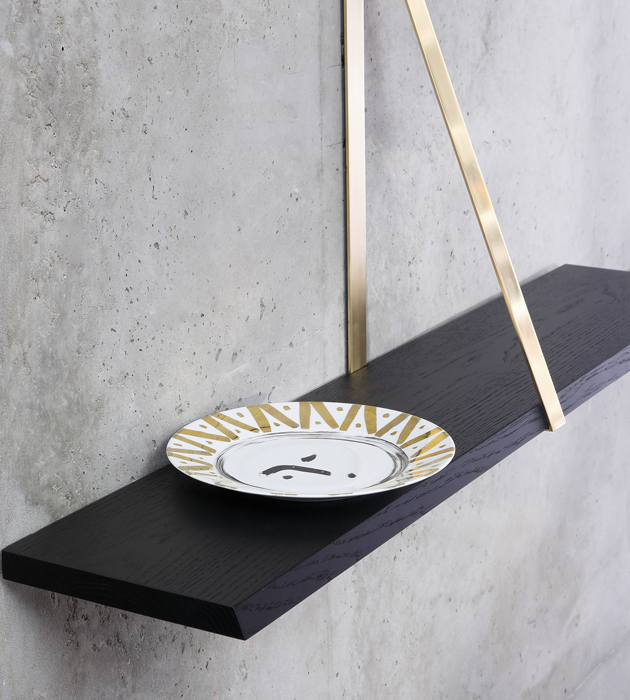 T-Square Black Shelf
